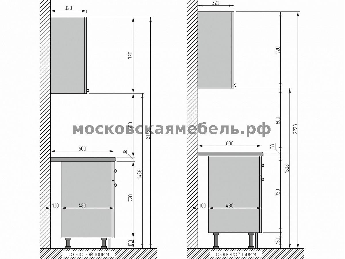 Угловая кухня брауни 04 дуб сонома